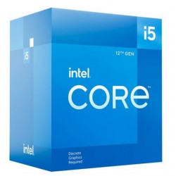 CPU - Intel Core i5-12400F 6 Core 2.5GHz 18MB S.1700 BOX  (no VGA)