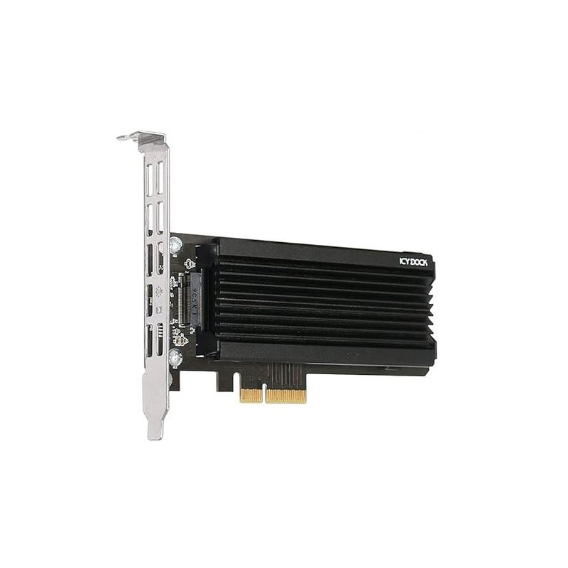 S.INTERNA - Adattatore PCIe con dissipatore di Calore, Scheda PCIe per SSD M.2 NVMe a PCIe 4.0 X16/X8/X4
