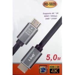 CAVO VIDEO - CAVO HDMI 4k HDR 60Hz 2.0v  5mt