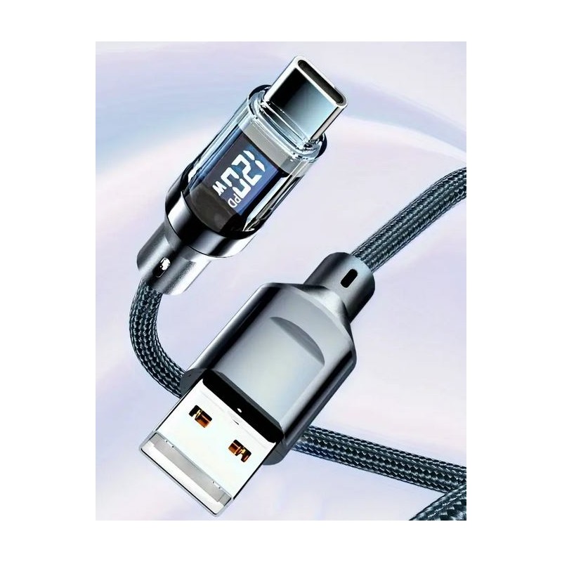 CAVI TELEFONO -  cavo di ricarica USB di tipo C da 120 W 6 A con display a LED