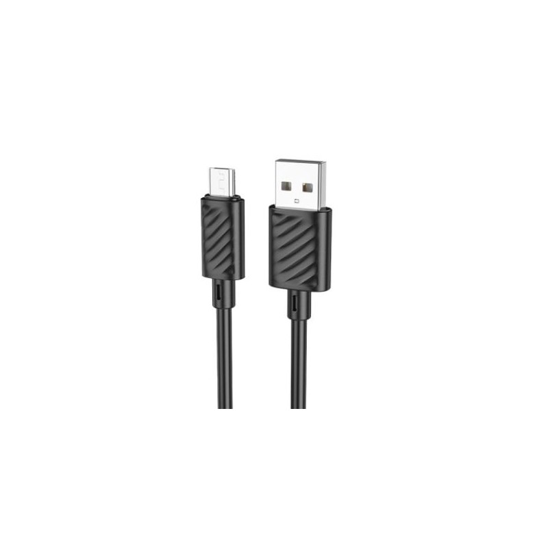 CAVO USB - Cavo Micro USB 3.0 Hoco  X88 Gratified 2.4A 1m Black