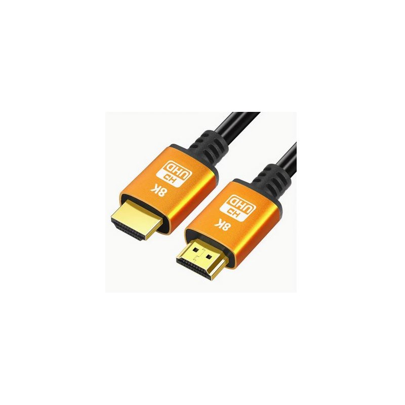 CAVO VIDEO - CAVO DI CONNESSIONE HDMI 2.1 Ad Alta Velocità 8K In Lega Di Alluminio MASCHIO/MASCHIO - MT. 2