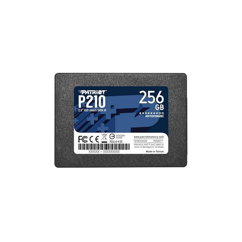 MEMORIA DATI - 256GB SSD Patriot P210 R500 W400