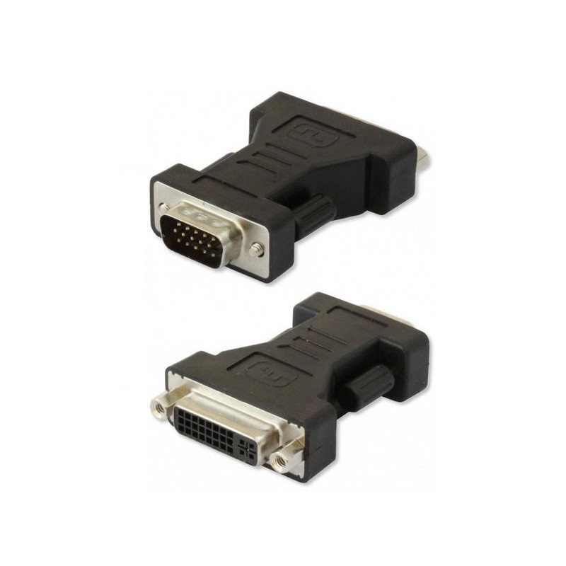 Adattatore DVI-I a VGA - Dual Link 24+5 F > VGA 15 pin M