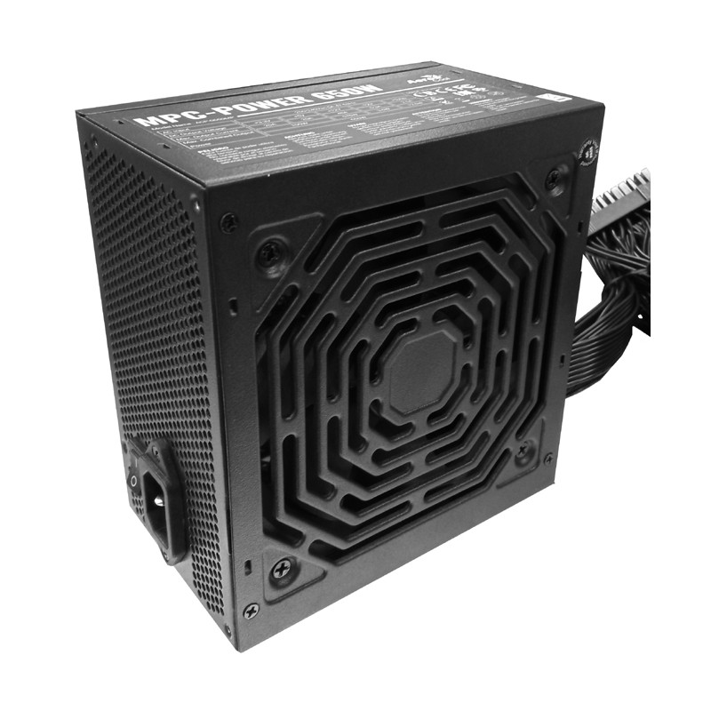 ALIMENTATORI - 650W Aerocool MPC-POWER Cavi neri e piatti , flessibili , scocca in metallo nera